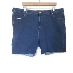 Asos dark wash denim shorts size 20